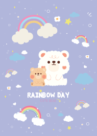 Teddy Bear Rainbow Day Lovely