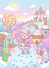 Little Girl in Candy Kingdom