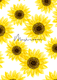 watercolor sunflower mush
