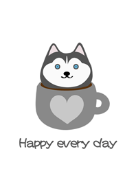 ハスキーコーヒーカップ