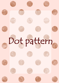 Dot pattern pink and brown