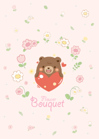ลูกหมีแบร์รี่ช่อดอกไม้แสนหวาน