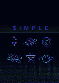 SIMPLE 太空探索 (黑色簡約)