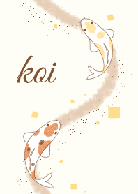 Fish 001-2 (Nishikigoi/Beige/Brown)