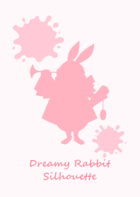 Dreamy Rabbit Silhouette Pink