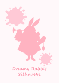 Dreamy Rabbit Silhouette ピンク