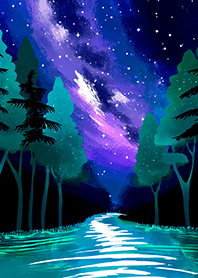 綺麗な星空の夜景着せかえ#333
