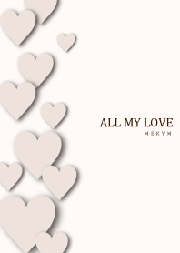 ALL MY LOVE - BEIGE HEART 14