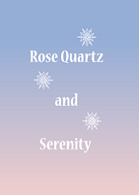 Rose Quartz and Serenity with Snow