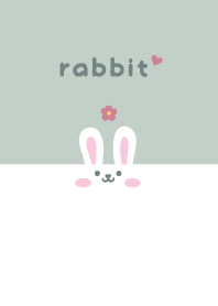 Rabbits. Flower [Dullness Green]