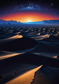 Desert night moon 0C4a6A