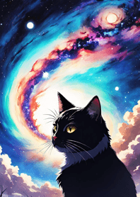 Night Moon Star Cat 78207a