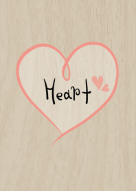 Wood-based heart pattern1.