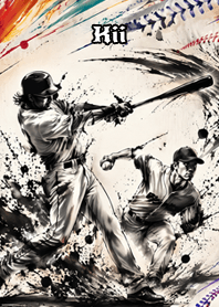 Dynamic Sumi-e Baseball: Kii