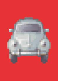 Carro Pixel Art Tema Vermelho 04