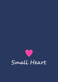 Small Heart *Navy+Pink 41*