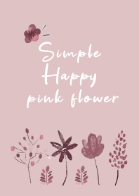 simple Happy pink flower