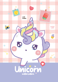 Unicorn Scottish Pattern Violet