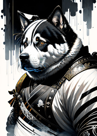Samurai Anjing Ukiyo-e 7