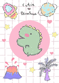 mini dinosaur in space