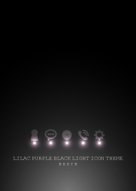LILAC PURPLE BLACK LIGHT ICON THEME