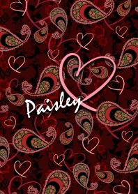 Paisley -Red-