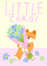 Quack: Little corgi white ver.