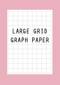 LARGE BLACK GRID GRAPH PAPER-ROSE PINK