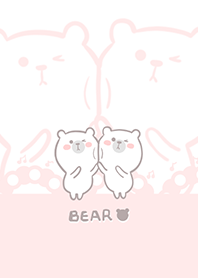 Dancing Bear-Light Gray Red (Re3)