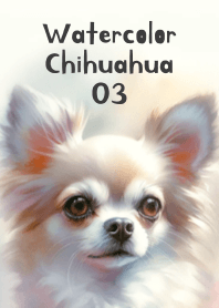 Cute Chihuahua in Watercolor 03