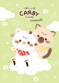 Carby&friends : Morning Cat (Green ver.)