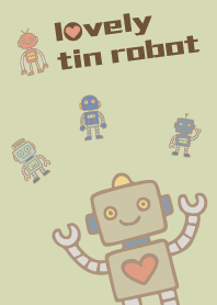 Lovely Tin Robot_green