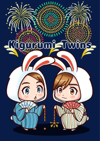 Kigurumi Twins (Fireworks ver.)