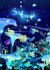 Shining fish in mysterious sea