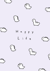 小恐龍. purple white