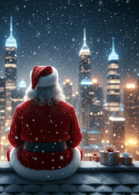 Santa Claus : Enjoy the view.