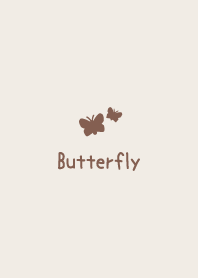 蝴蝶 [棕色] 簡單