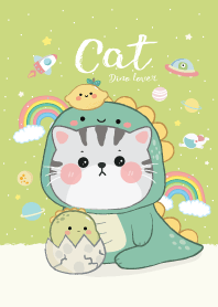 Cat Cute Dinosaur Lover.