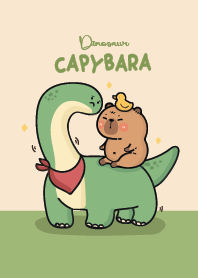 Capybara & Dinosaur Cute!