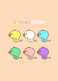 Cute Colored Chicks