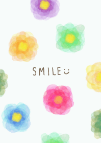 Watercolor flower Colorful21 from Japan