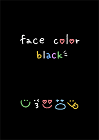 face color black