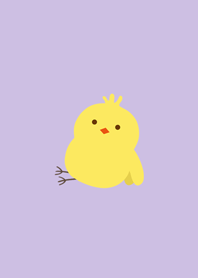 Lazy yellow chick