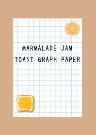 MARMALADE JAM TOAST GRAPH PAPER/LIGHT BR
