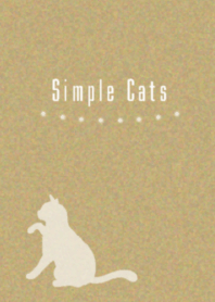 シンプルな猫 クラフト紙