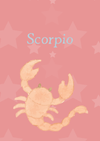 Cute Scorpio on light pink