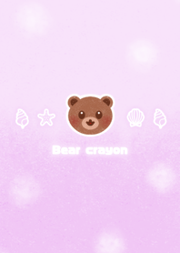 Bear crayon! -light purple-