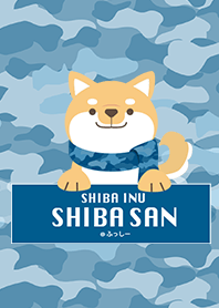 SHIBAINU SHIBASAN -camouflage blue-