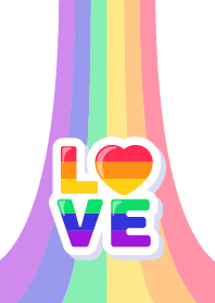 Love rainbow and hope