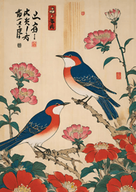 Ukiyo-e -Bird 648077